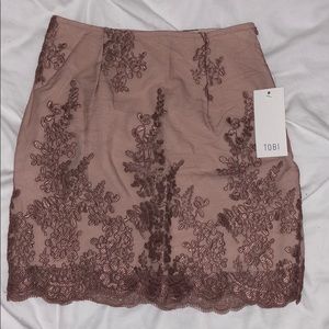 Tobi ‘Just One Night’ Bodycon Skirt in Dark Rose